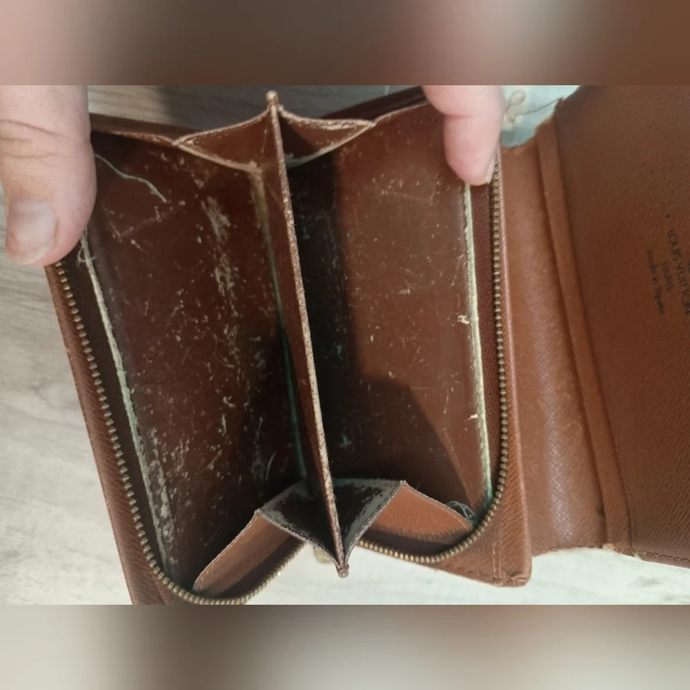 Louis Vuitton, Brown MonoTresor Bi-Fold Zip Wallet